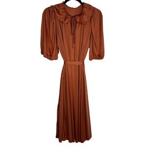Elegant Brown Women's Dress